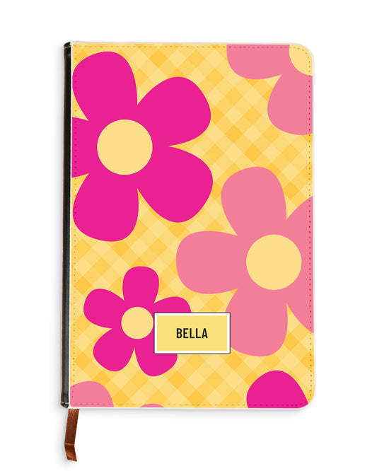 Leather Bookpaper Notebook - Daisy Delight