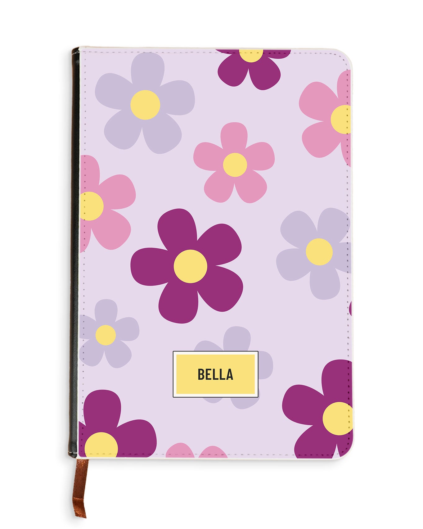 Leather Bookpaper Notebook - Daisy Paradise