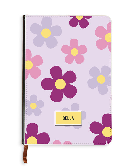 Leather Bookpaper Notebook - Daisy Paradise