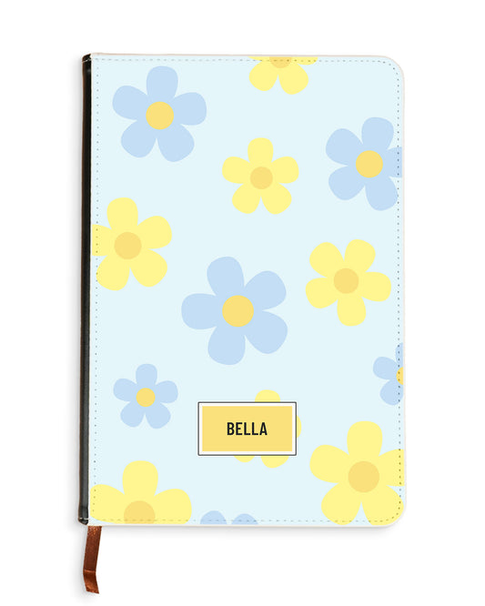 Leather Bookpaper Notebook - Daisy Skies
