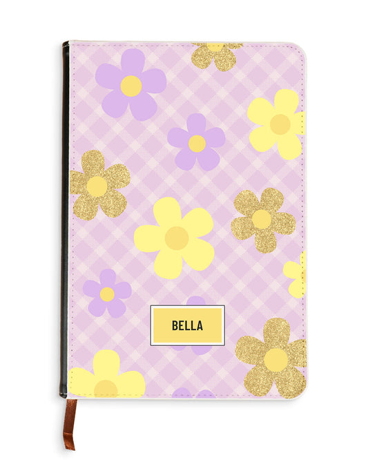 Leather Bookpaper Notebook - Daisy Twinkle