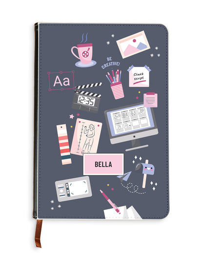 Leather Bookpaper Notebook - Designer