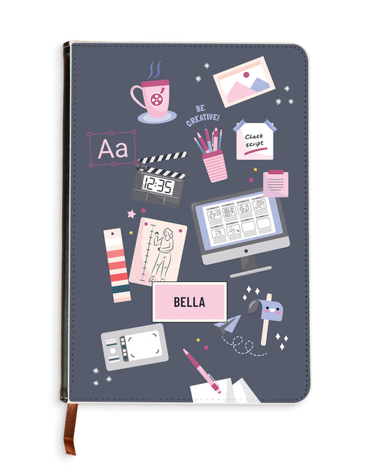 Leather Bookpaper Notebook - Designer