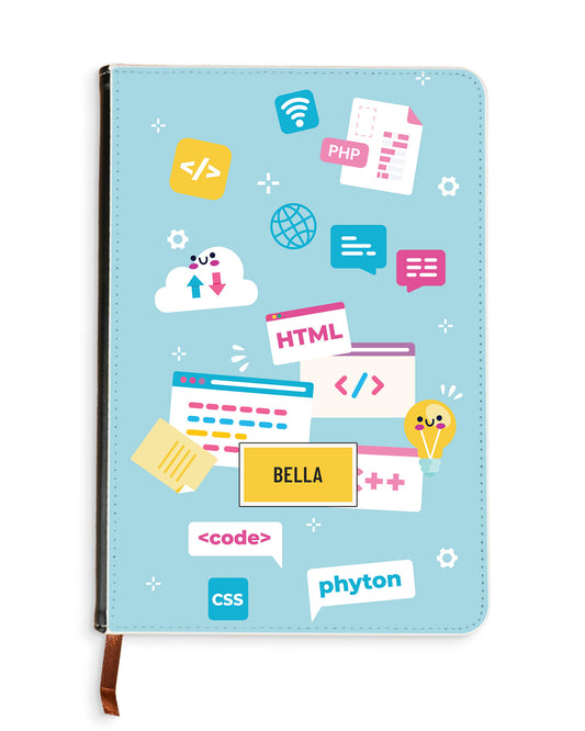 Leather Bookpaper Notebook - Developer