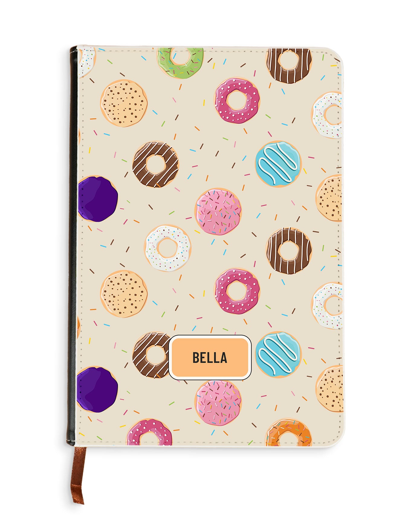Leather Bookpaper Notebook - Doughnut