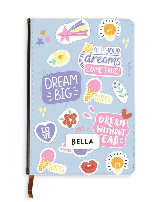 Leather Bookpaper Notebook - Dream Sticker Pack