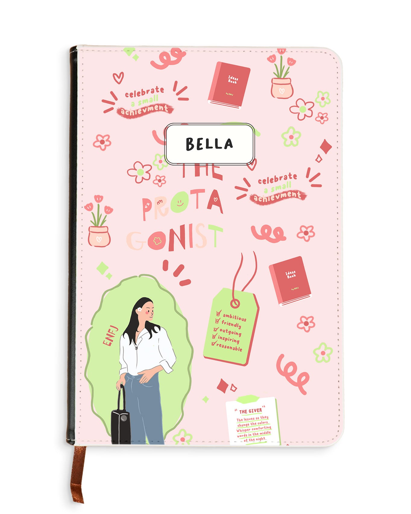 Leather Bookpaper Notebook - ENFJ