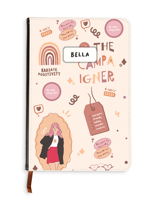 Leather Bookpaper Notebook - ENFP