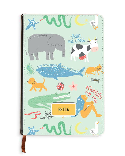 Leather Bookpaper Notebook - Equality