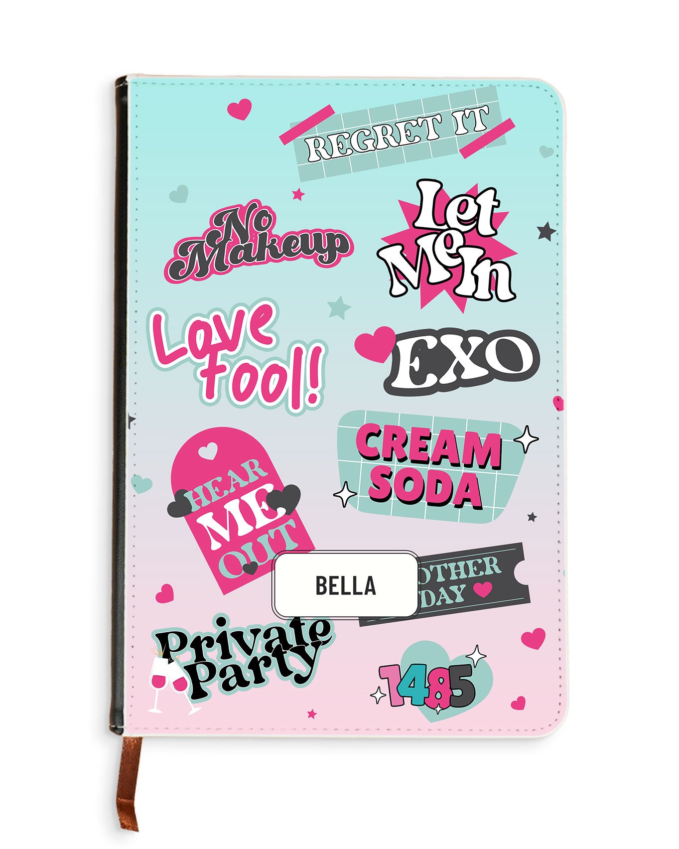 Leather Bookpaper Notebook - EXO Cream Soda