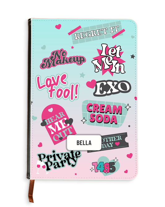 Leather Bookpaper Notebook - EXO Cream Soda