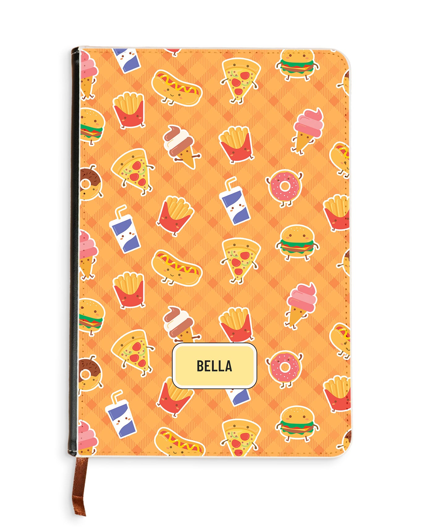 Leather Bookpaper Notebook - Fast Foodies