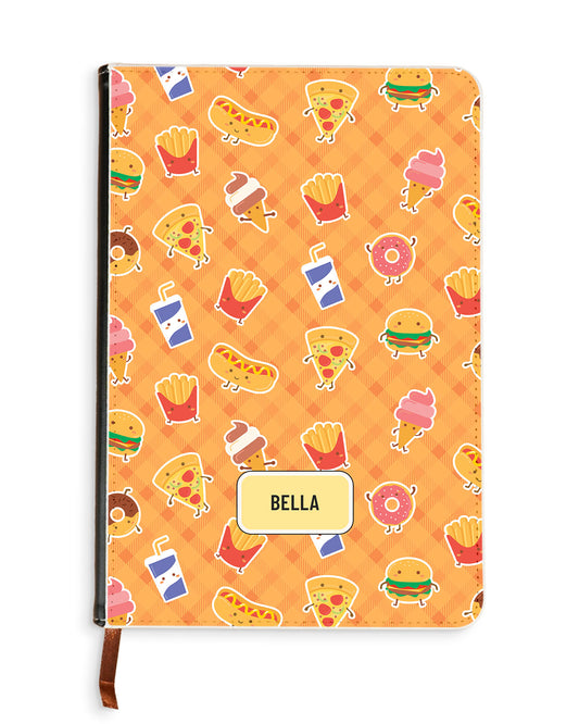 Leather Bookpaper Notebook - Fast Foodies