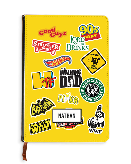 Leather Bookpaper Notebook - Film Parody