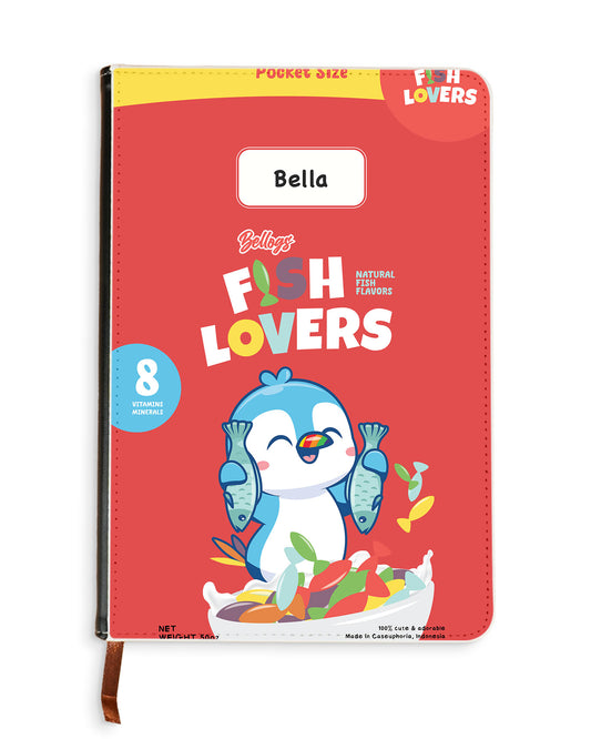 Leather Bookpaper Notebook - Fish Lovers