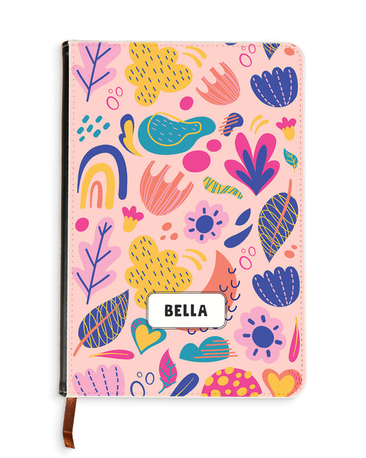 Leather Bookpaper Notebook - Florals