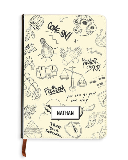 Leather Bookpaper Notebook - Freedom 2