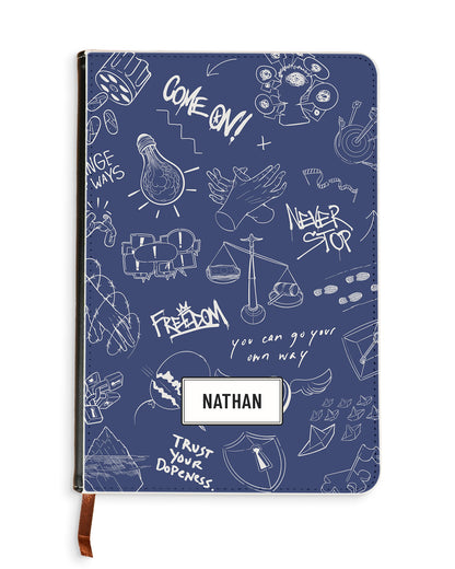 Leather Bookpaper Notebook - Freedom
