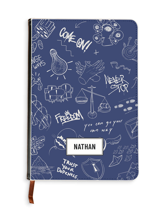 Leather Bookpaper Notebook - Freedom