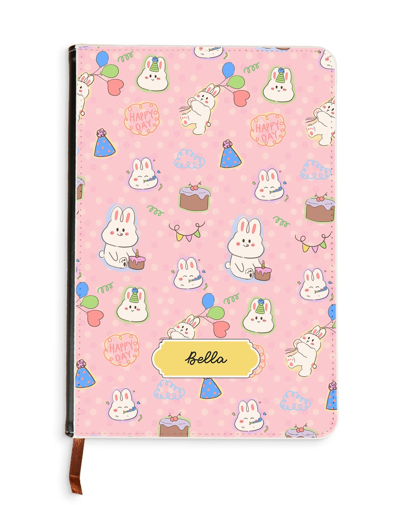 Leather Bookpaper Notebook - Fun Party
