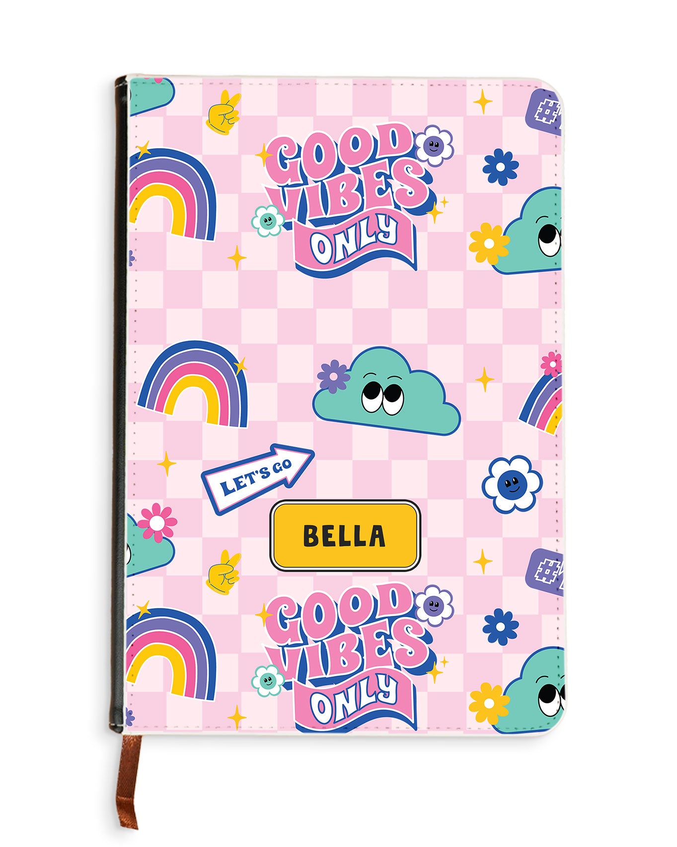 Leather Bookpaper Notebook - Good Vibes Only
