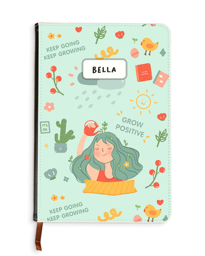 Leather Bookpaper Notebook - Grow