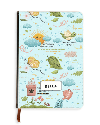 Leather Bookpaper Notebook - Growth