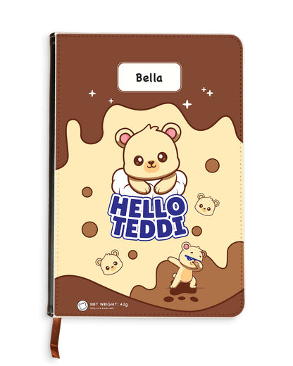 Leather Bookpaper Notebook - Hello Teddy 1.0