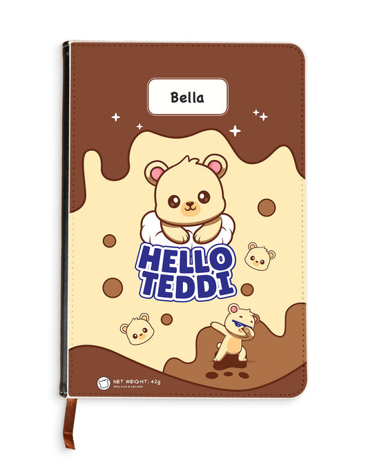 Leather Bookpaper Notebook - Hello Teddy 1.0