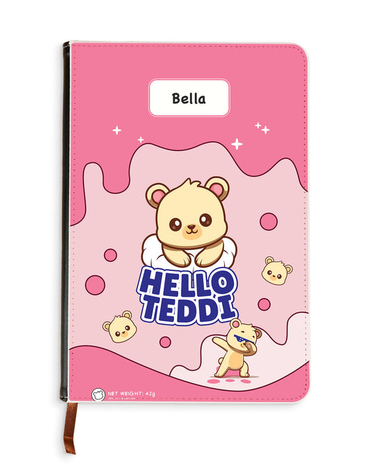 Leather Bookpaper Notebook - Hello Teddy 2.0