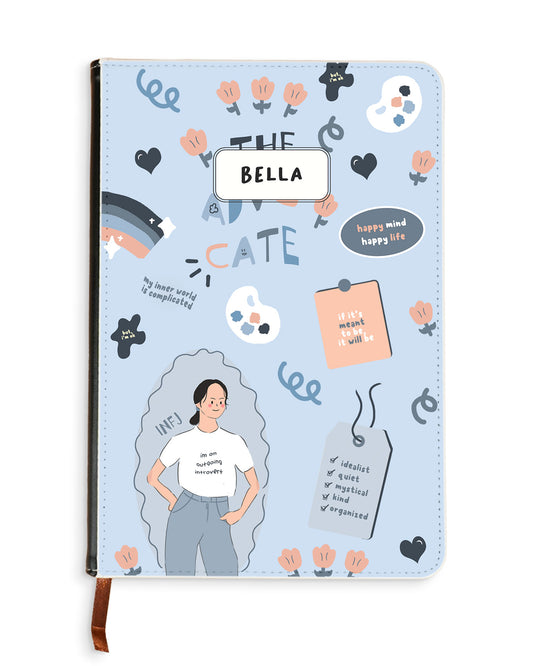 Leather Bookpaper Notebook - INFJ