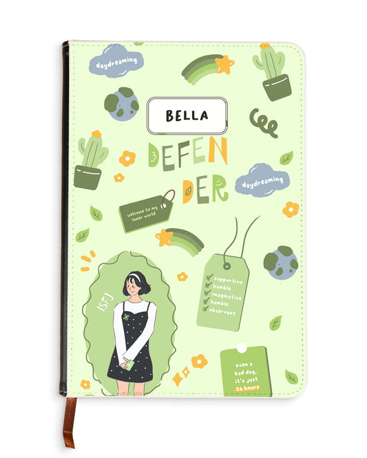 Leather Bookpaper Notebook - ISFJ