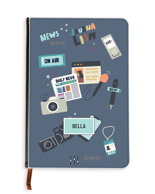 Leather Bookpaper Notebook - Journalism