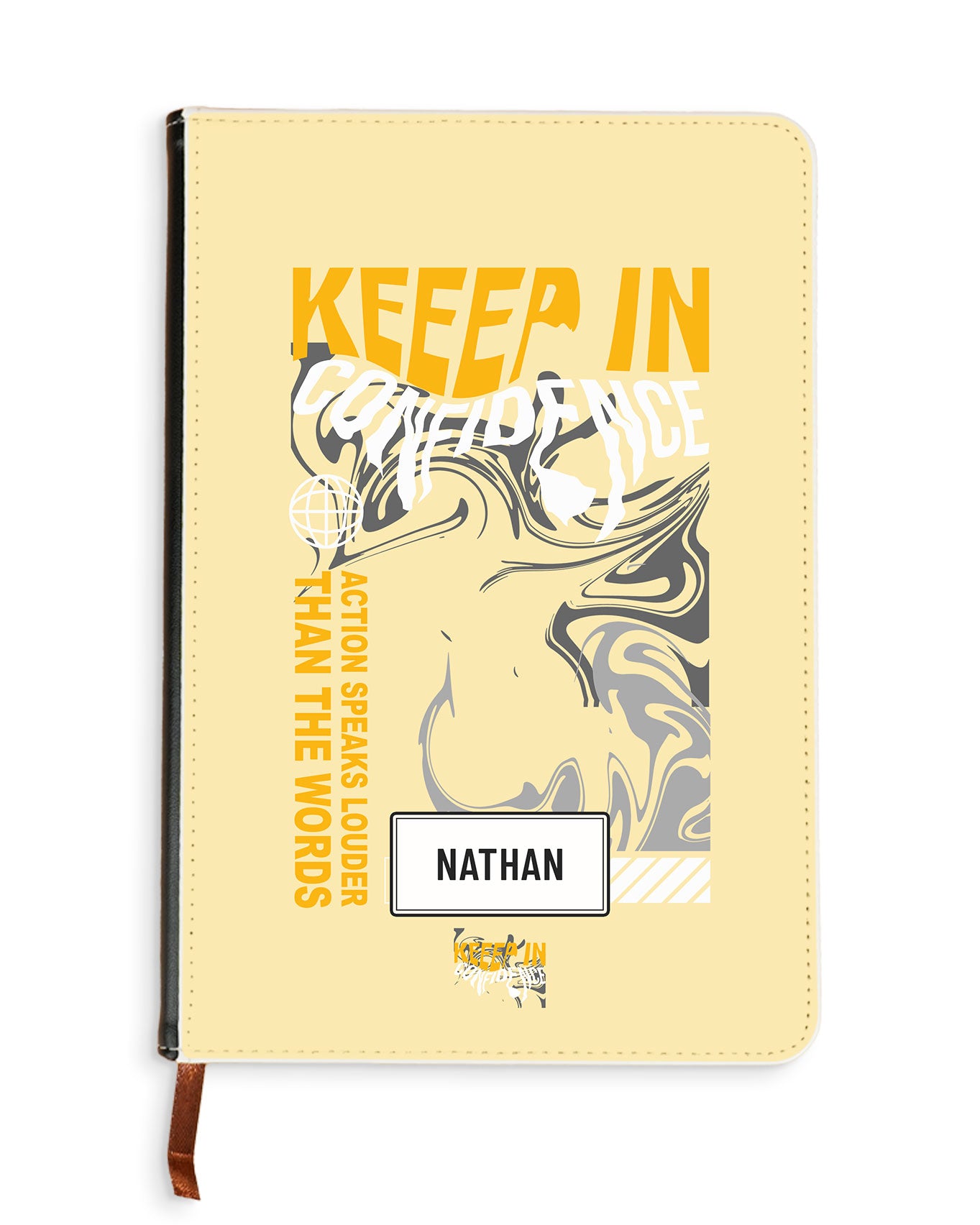 Leather Bookpaper Notebook - Keep in Confidence
