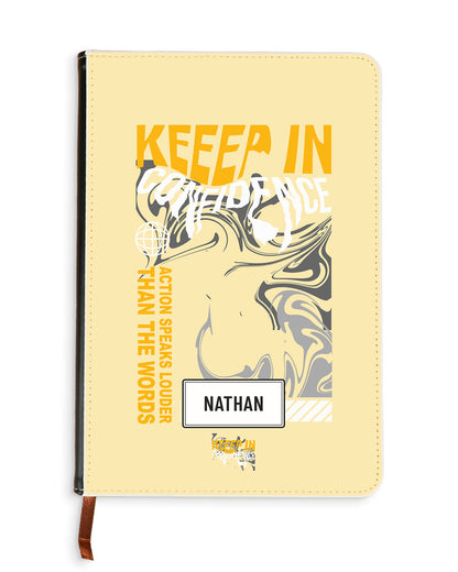 Leather Bookpaper Notebook - Keep in Confidence
