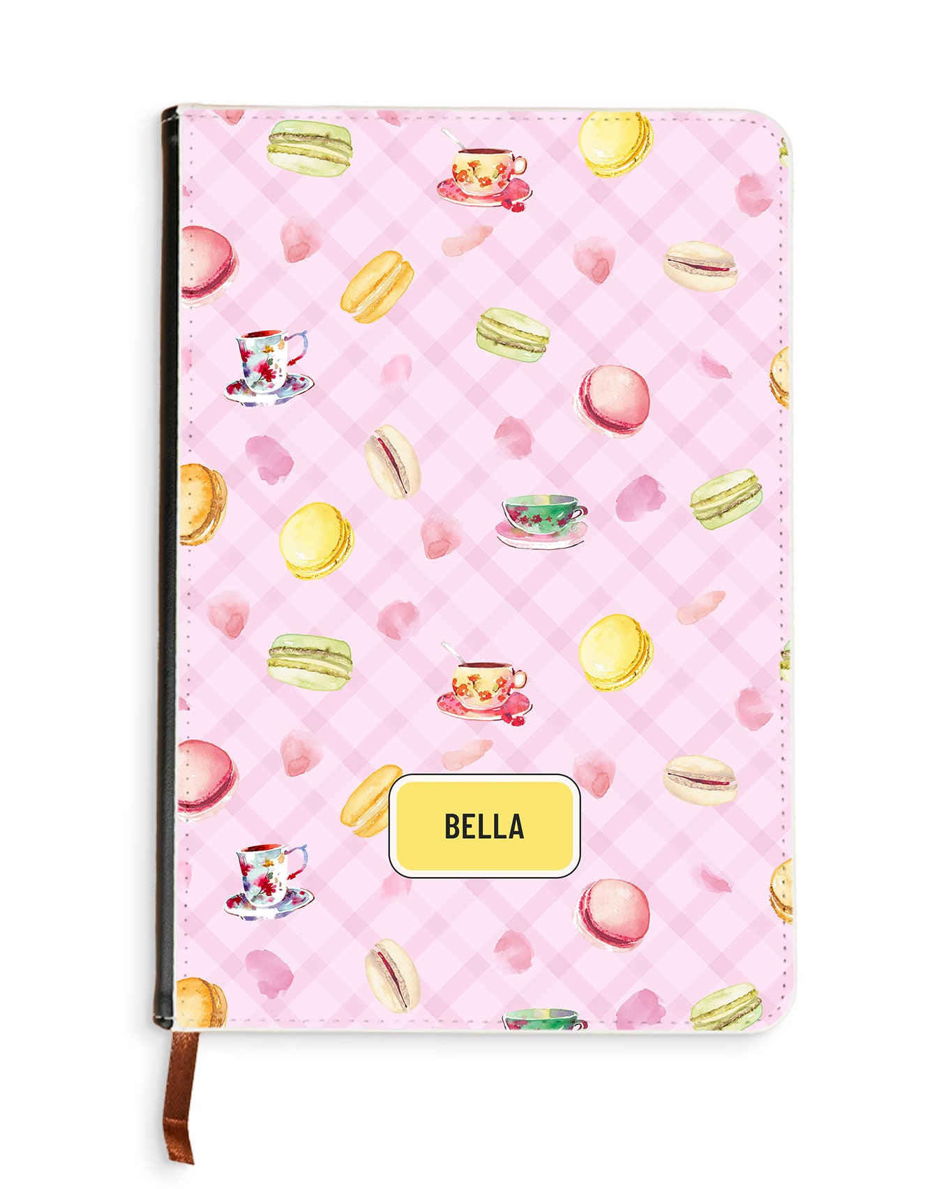 Leather Bookpaper Notebook - Macaroons
