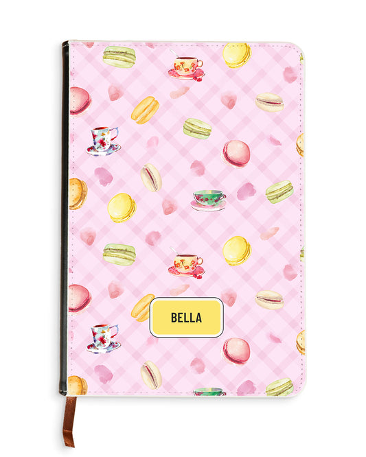 Leather Bookpaper Notebook - Macaroons