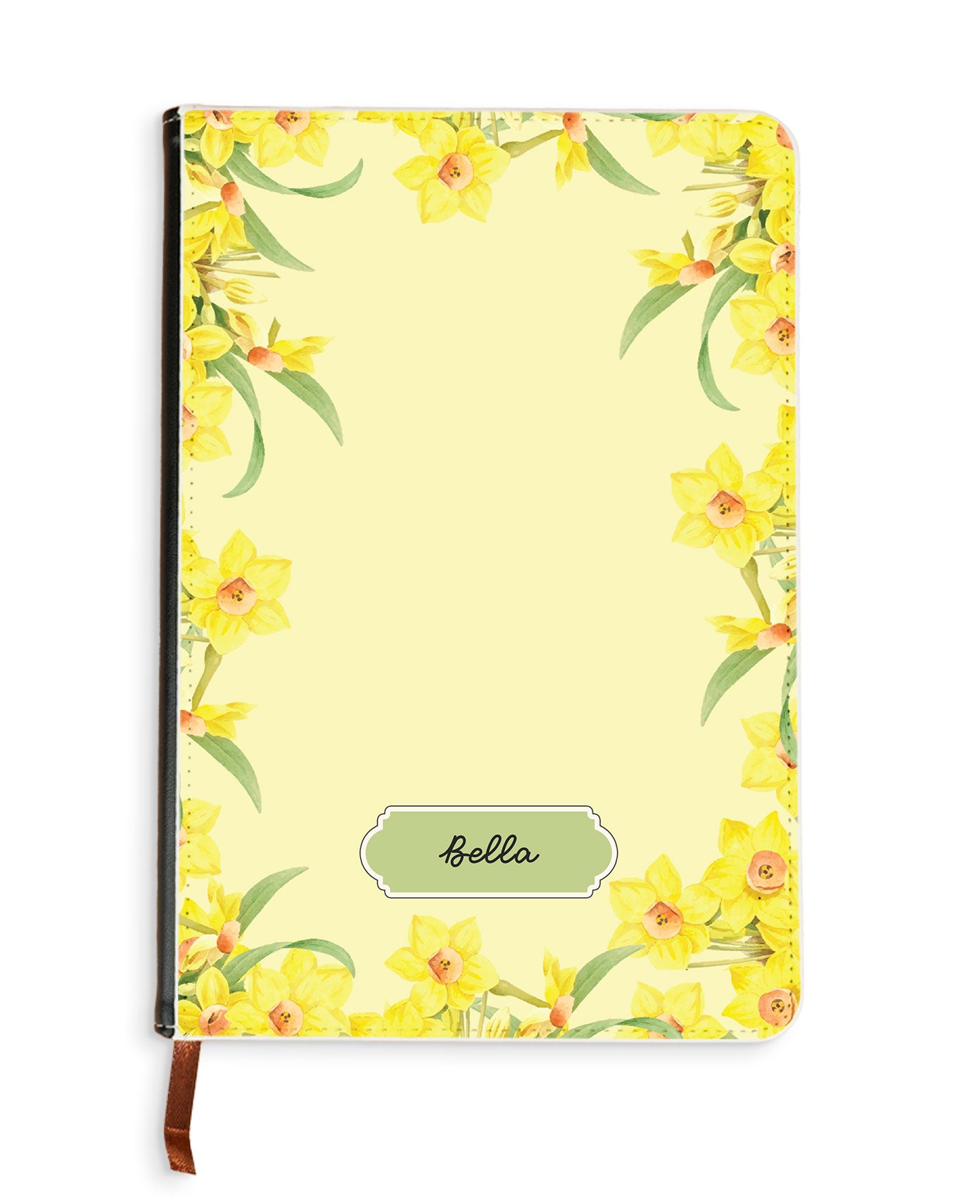 Leather Bookpaper Notebook - Daffodil