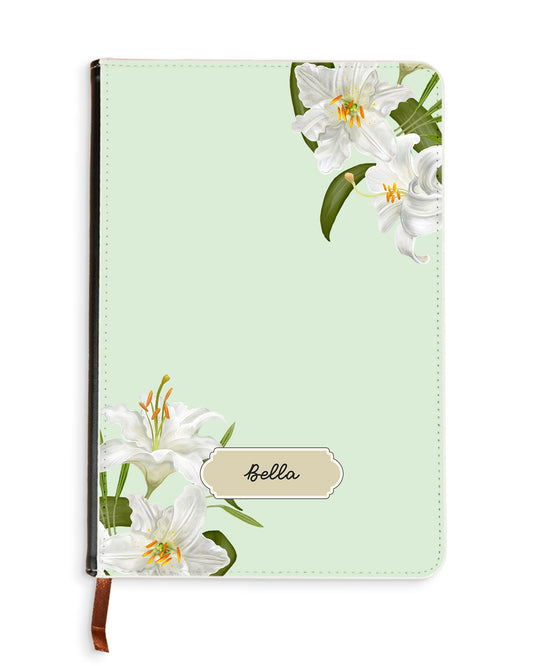Leather Bookpaper Notebook - Lily