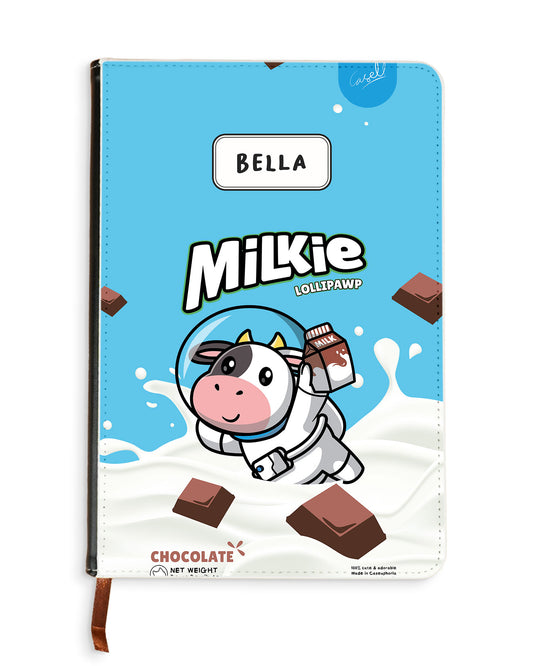 Leather Bookpaper Notebook - Milkie