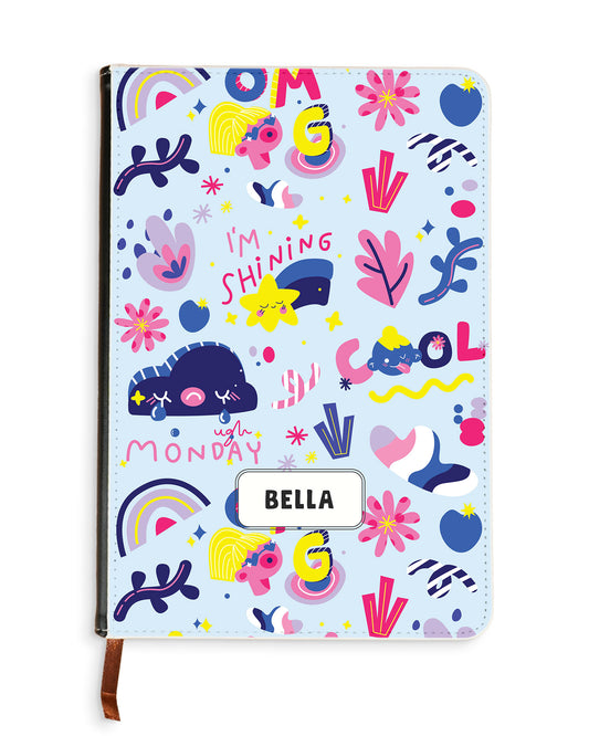 Leather Bookpaper Notebook - Monday My Day