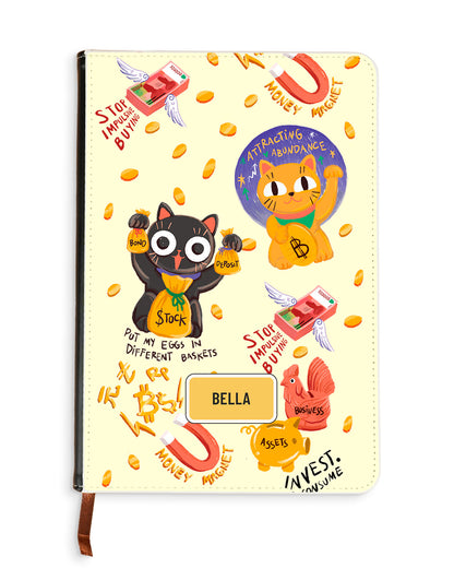 Leather Bookpaper Notebook - Money Magnet