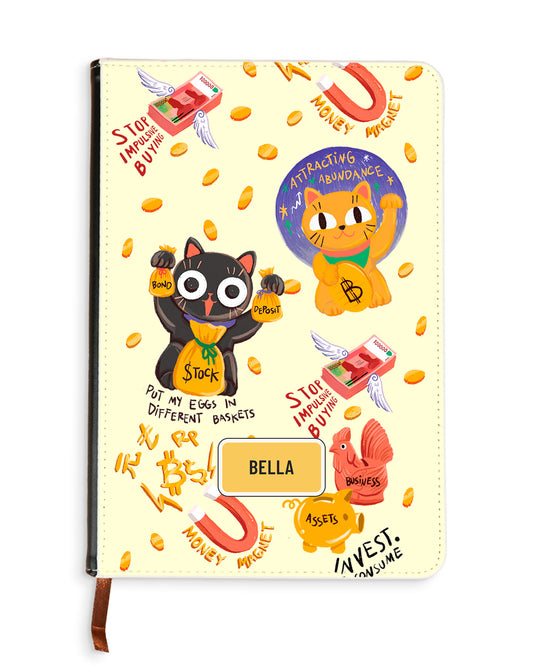 Leather Bookpaper Notebook - Money Magnet