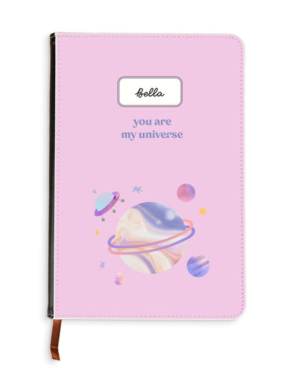 Leather Bookpaper Notebook - My Universe
