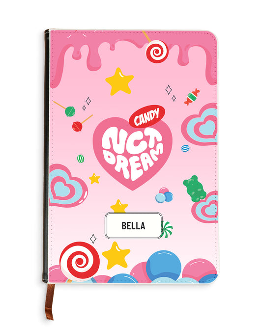 Leather Bookpaper Notebook - Nct Dream Candy Pink