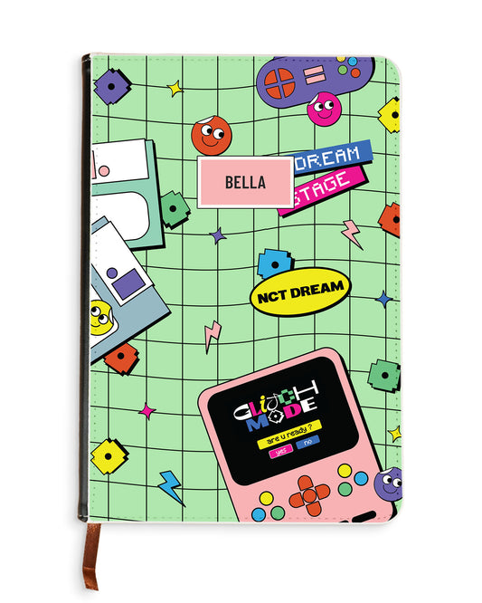 Leather Bookpaper Notebook - NCT Glitch Mode