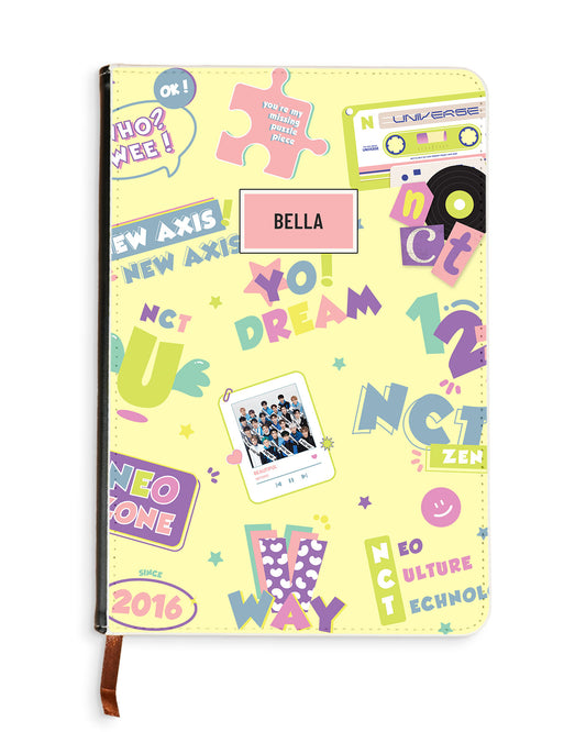 Leather Bookpaper Notebook - NCT Sticker Pack