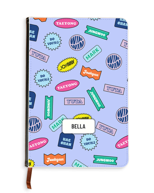 Leather Bookpaper Notebook - NCT127 Squad