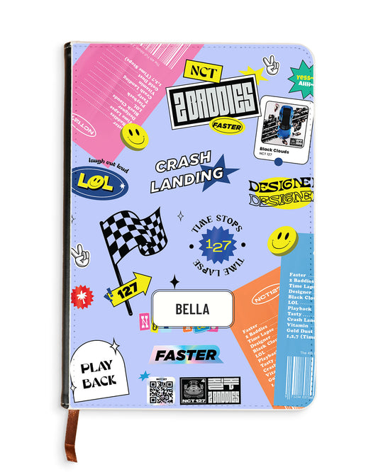 Leather Bookpaper Notebook - NCT127 Sticker Pack