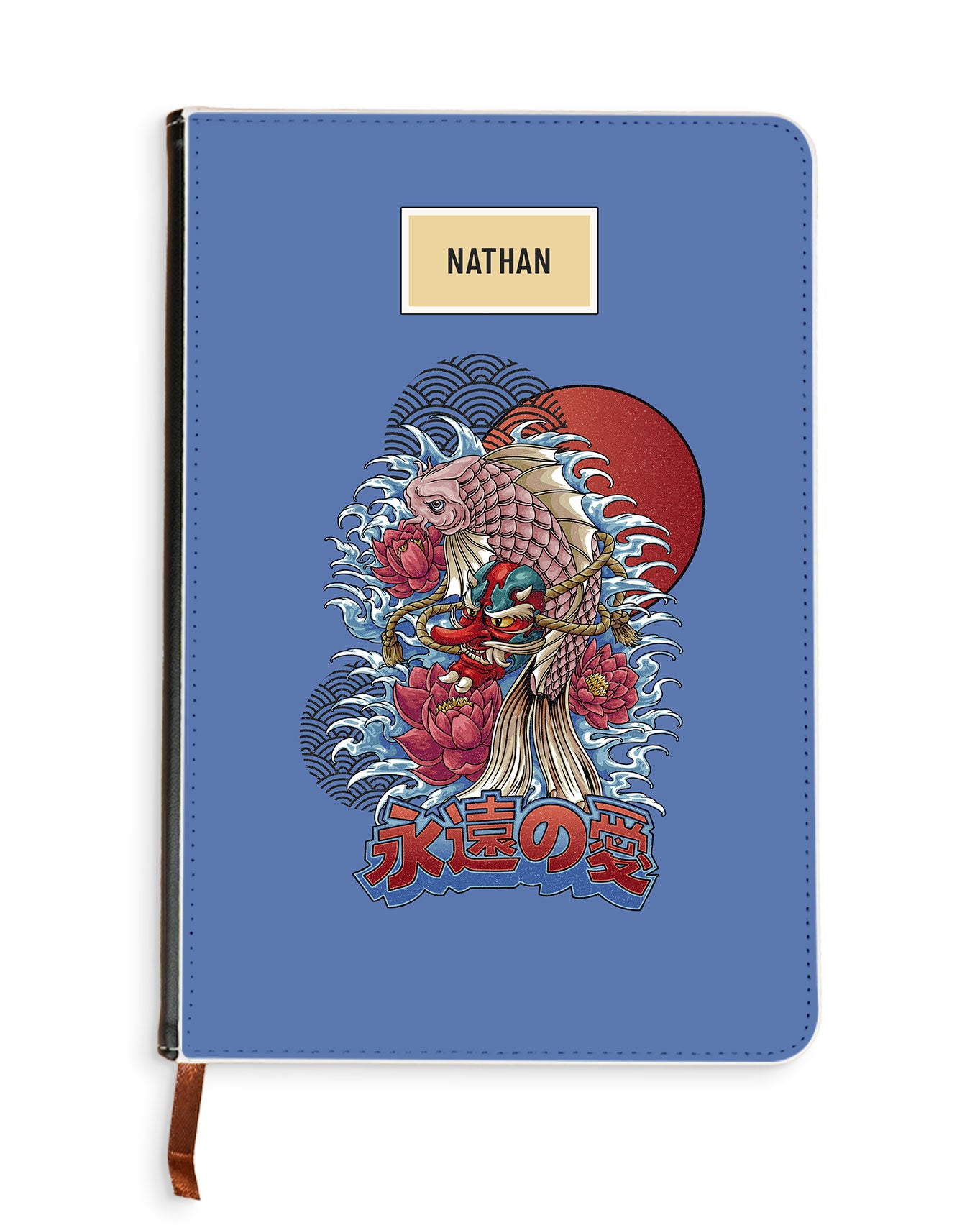 Leather Bookpaper Notebook - Oni Koi